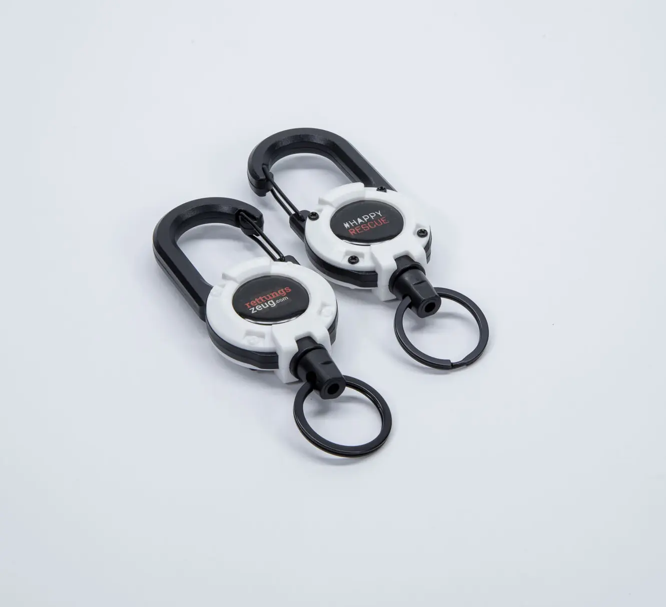Karabiner happy rescue Karabiner mit Drahtseilzug für Schlüssel